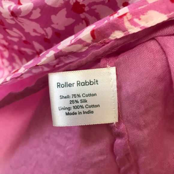 Roller Rabbit Vinca Jaden Silk Blend Top Size XL Sleeveless Mixed Floral Print - Picture 7 of 7